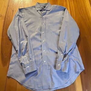 VTG Polo Ralph Lauren Estate Shirt. 15-33. Long Sleeve. Button Up. Blue. Cotton